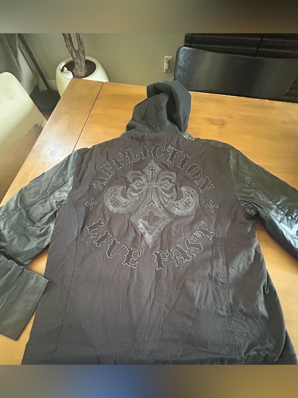 NWOT Affliction Black Men's Jacket